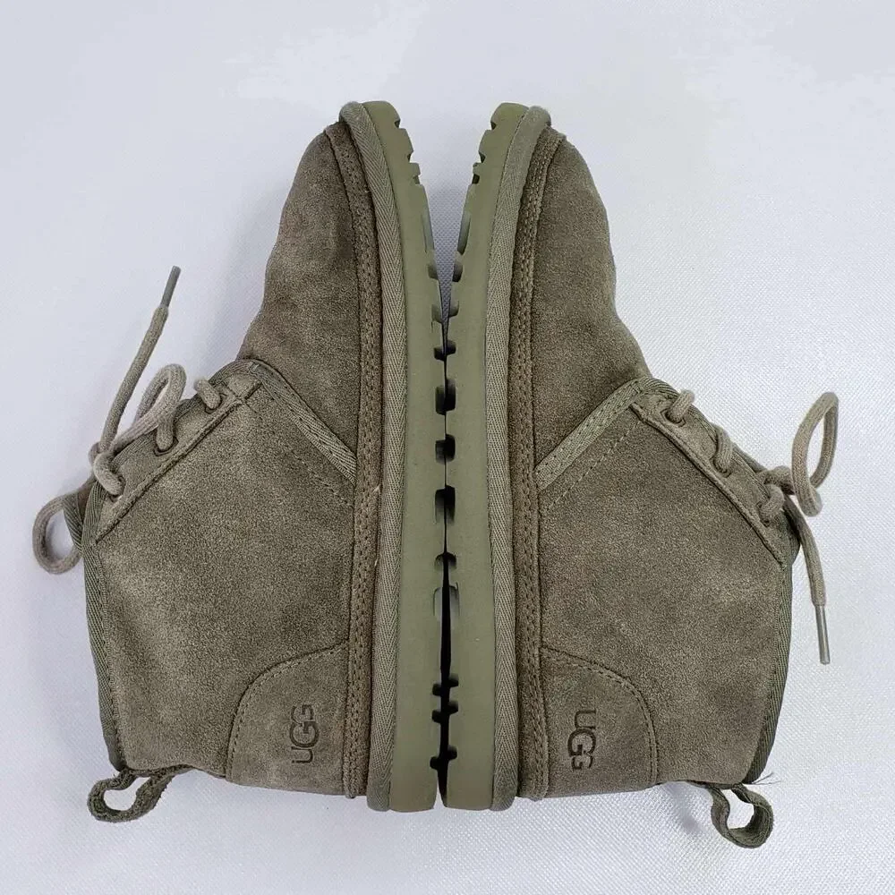 UGG Boot Neumel Men's Chukka Ankle US Size 7 Green Olive Lace Up